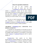 Características de La Agricultura Dominicana