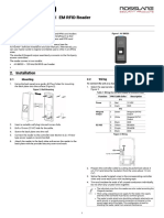 Fingerprint and 125 EM RFID Reader: User Manual