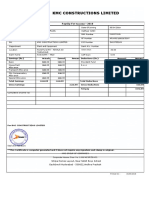 KMC Constructions Limited: Payslip For November - 2018