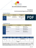 Environmental Aspects and Impacts