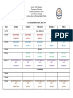 Republic of The Philippines Department of Education Cordillera Administrative Region School Division of Kalinga Cawagayan National High School