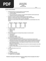 Multiple Choice Questions:: University of Makati Midterm Examination Taxation January 28, 2019