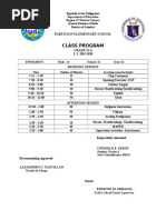 Class Program Consuelo 2019 2020