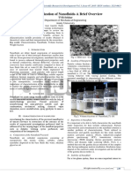 Characterization of Nanofluids-A Brief Overview: Department of Mechanical Engineering Amity University