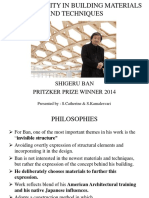 Shigeru Ban Pritzker Prize Winner 2014: Presented By: S.Catherine & S.Kamalesvari