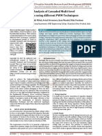 THD Analysis of Cascaded Multi Level Inverters Using Different PWM Techniques