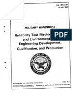 Reliability Test Methods, Plans, and Environments For Engineering Development, Qualification, and Production