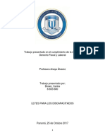 Leyes y Decretos Sobre Los Derechos de Personas Con Discapacidad