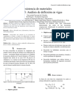 Proyecto #3 - Analisis de Deflexion en Vigas