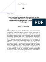 Information Technology Revolution in The Republic of Korea: Socio-Economic Development Issues and Policymaking Challenges