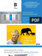 La Economía Del Comportamiento Como Herramienta para Mejorar Vidas - Foro Internacional de Economía Del Comportamiento