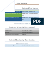 College Financial Plan