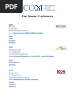 Past General Conferences ICOM