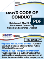 DSWD Code of Conduct