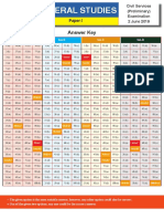 GS Paper-I English 2019 Answer Key