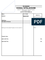 GST Services Invoice Format