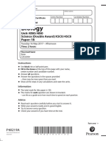 June 2017 QP - Paper 1B Edexcel Biology IGCSE PDF