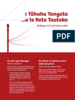 Writing A CV and Cover Letter - Using Te Reo