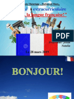 Activité Extracurriculaire: Salut, La Langue Française!"