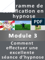 Module 3 - Comment Effectuer Une Excellente Se Ance D Hypnose PDF