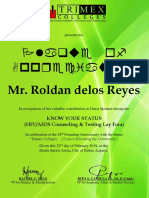 Certificate Earth Warrior