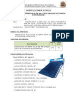 Especificaciones Tecnicas Terma Solar