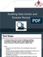 Auditing Data Center & Disaster Recover