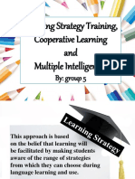 Learning Strategy Training, Cooperative Learning and Multiple Intelligences