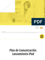 Caso Práctico. Plan de Comunicación de Ipad