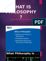 What Is Philosophy ?: SENIOR HIGH SCHOOL S.Y. 2019-2020