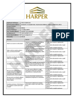 Harper Job Interview Questionnaire