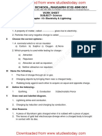 CBSE Class 8 Science - Electricity & Lightning