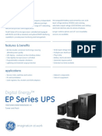 Ge Critical Power Ep Ups Datasheet