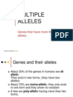 Multiple Alleles and Quiz