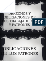 Derechos y Obligaciones de Los Trabajadores y de Los Patrones