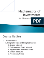 Mathematics of Investments