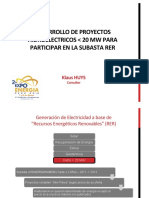 Ing. Klaus Huys - Desarrollo de Poyectos Hidroeléctricos 20MW PDF