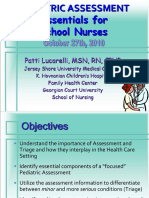 Pediatric Assessment Essentials For School Nurses: Patti Lucarelli, MSN, RN, CPNP