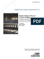 Seismic Design of Precast Concrete Diaphragms