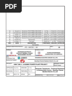 Generator Transformer - Technical Parameters Rev. G