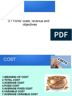 3.7 Firms' Cost, Revenue and Objectives