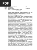 Caso Andreina Gómez MP