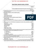 Class 10th Maths Probability