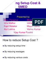 Reducing Setup Cost & Smed: Presented by