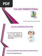 Vía No Parenteral: Docente: Daniela Aqueveque Ahumada