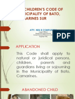 The Children's Code of Municipality of Bato