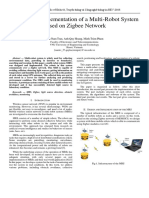 Design and Implementation of A Multi-Robot System Based On Zigbee Network