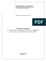 Memórias Do Ultramar Os Escritos Sobre A "Guiné de Cabo-Verde" e A Influência Dos Processos de Crioulização. (Séc. XVI e XVII) .