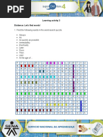 Learning Activity 3 Evidence: Let's Find Words!