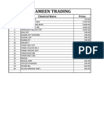 Regester Chemical List